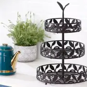 Cake Dessert Stand Cupcake Stand 3 Layer Fruit Plate Round Portable Photo Props