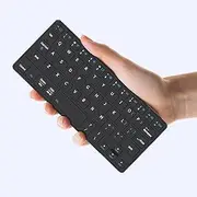 Universal Wireless Keyboard Ultra Lightweight Portable Mini Keyboard with Adjustable Angle Stand and Leather Case, Rechargeable Computer Keyboards Travel Bluetooth Keyboard for iPad Android,