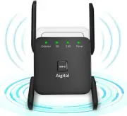 Aigital 1200 Mbps WiFi Extender with Ethernet Port WiFi Extender Booster 5Ghz &