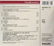 Mozart: Clarinet Quintet, etc / Academy Chamber Ensemble by W. A. Mozart