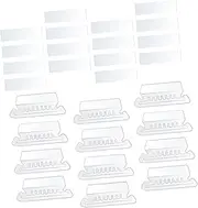KICHOUSE Identification Tab Hanging File Folder Tabs 1 Set PVC Label Holder The Paper White Fast Work Blank File Folder Notebooks Tabs