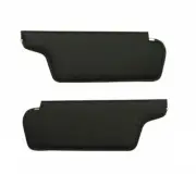For Dodge Charger Coronet Hardtop Black Sun Visors genuine leather pair 1968