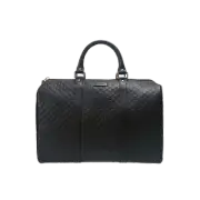 Gucci Micro GG Ssima Boston Bag Black