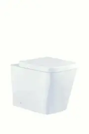 In Wall Concealed Cistern Toilet Floor mount square Pan matte chrome buttons