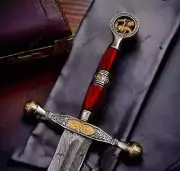 Hand Forged Damascus Viking Sword - Battle Ready Medieval Sword - best gift