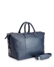 Royce New York Leather Weekender Duffel Bag