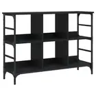 Sideboard Cupboard Storage Shelf Living Room Black Engineered Wood vidaXL