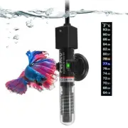 PULACO 25W Small Aquarium Betta Heater Free Thermometer Strip, 6 Gallon Fish Tan