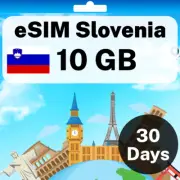 eSIM Slovenia - 10 GB - 30 Days - Travel eSIM | QR code activation
