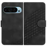 YX0060 Phone Case for Google Pixel 9 Shell Elephant Head Pattern Leather Cover