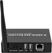 EXVIST H.265 4K WiFi HDMI Video Encoder, Dual USB2.0 for Recording, HDMI Loopout, Compatible with ONVIF/HK, HDMI Encoder for Live Streaming to YouTube, Facebook, Wowza, Twitch