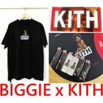 BLACK全新KITH X TU-PAC對頭B.I.G是誰殺了大個子READY TO DIE紀錄片聯名BIGGIE短T