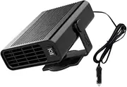JUMPLAWN 1Pc Portable Vehicle Fan Heater Efficient Car Defroster Heater for Auto Low Noise Design Keeps Windshield for Use