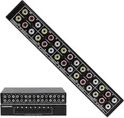 CHUNGHOP 8 in 2 Out 8 in 1 Out 8 Way Composite AV Switcher 3 RCA Video L/R Audio Switch Box Selector 8 in 2 Out 8x2 HDTV LCD DVD STB Game Consoles RCA, an Upgraded Version of 8 in 1 Out (8 in 2 Out)