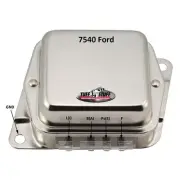 Tuff Stuff Voltage Regulator 7540; Chrome External Solid State for 63-89 Ford (for: Ford)