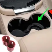 Red TPE Center Cup Holder Insert Cover Protector For Porsche Macan 2015-2023 (for: Porsche)