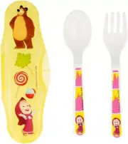 Cutlery Set 2 Pieces With Box Masha And The Bear ANIMACCORD