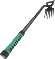 Cenhadam Weed Puller Tool - 5Tines Garden Weeding Artifact Uprooting Hand Weeder