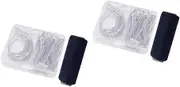 STOBOK 142 Pcs Wig Making Kit Set with T-pins c Curved Needles 260 Yard Thread Stainless Steel Perfect for Hair Extensions Blocking Crafting
