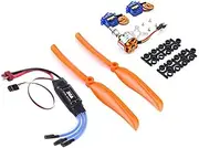 VENEKA 2212 1400KV Brushless Motor+30A ESC+SG90 Servos+8060 Propeller for FPV RC Plane Airplane Spare Parts Parts