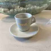 Nocello Italian Espresso Cup And Saucer Set of 4 - Ivory - New