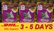 3 x 80g Whiskas Cat Wet Food Pouch Grilled SABA Healthy Cat Lover