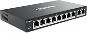 Reolink PoE switch with 8 PoE ports, 2 Gigabit Uplink ports, up to 120W total for all PoE ports, perfect for REOLINK NVR and REOLINK PoE IP cameras, IEEE802.3af/at, Desktop/Wall Mount, RLA-PS1