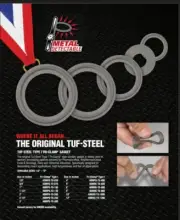 40MPG-TS-600 TUF-STEEL 6" TRI-CLAMP SANITARY GASKET - METAL DETECTABLE