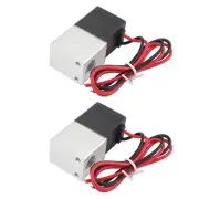 2X 1/4" Inch Electric Air Water Solenoid Valve Parts DC12V 2-Way Normally Closed