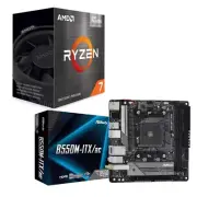 NEW AMD Ryzen 7 5700G CPU + ASRock B550M-ITX/ac AMD AM4 Mini-ITX Motherboard