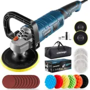LDHTHOPI Buffer Polisher, 1600W 7 Inch/6 Inch Rotary Buffer Polisher Waxer, 7...