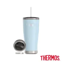 在飛比找博客來優惠-【THERMOS膳魔師】不鏽鋼真空吸管隨行瓶710ml(附替