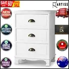 Artiss Bedside Tables Drawers Side Table Storage Cabinet Dresser White Vintage