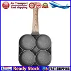 LF# Frying Omelet Pan Non-stick Egg Steak Ham Pancake Breakfast Maker (4 Holes)