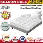 Giselle Bedding Mattress Topper Bamboo Pillowtop Protector 5CM Thick Breathable
