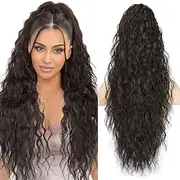 Ponytail Extension Claw Clip Ponytail Extension for Women Long Wavy Pony Tails Hair Extensions Fluffy Natural Looking Synthetic 26 Inch Clip in Ponytail Hairpi