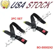 2 Point Adjustable Single Seat Safety Belt Harness for Go Kart ATV Quad 2 pieces