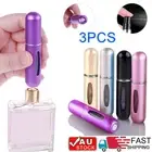 3PCS Mini Easy Fill Refillable Travel Perfume Atomizer Pump Spray Pocket Bottle