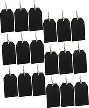 NAMOARLY 32Pcs Decorative Chalkboard Labels Present Tags for Weddings Parties DIY Crafts Pre Punched for Easy Use for Bottles Jars Present Wrapping