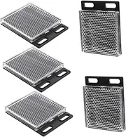 Holibanna 5pcs Square Reflector Safety Beam Gate Opener Garage Door Protective Reflector Hood for Rain Snow Construction Sites Vehicle