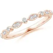 Aeon Vintage Inspired Diamond Lace Pattern Wedding Ring