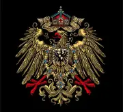 GERMAN EMPIRE EAGLE TELEPHONE WATER SLIDE DECAL.