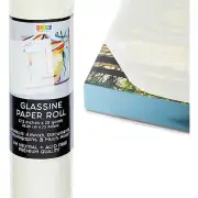 Glassine Paper Roll for Artwork, Transparent Paper Protection for Drawings, C...