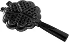 01705 Sweetheart Waffler, Cast-Aluminium Pan, Heart Shaped, Mini Waffle Maker, B