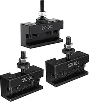 3 Pcs Quick Tool Change Holder Turning Facing Lathe Parting Blade, 2 Pcs 250-001 & 1 Pcs 250-002 Tool Parts