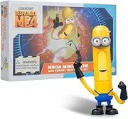 Minions Despicable Me 4 Toys, 5.1 Inch Mega Tim Action Figures,Magnetic Head and 360-degree Rotatable Body with Stretchable Arms Minion Model Kits, Gifts for Kids Ages 8 Year olds(Minion Tim)
