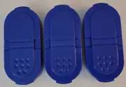 NEW set 3 TUPPERWARE modular mates SPICE SHAKER SEAL replacement BLUE #1844 top
