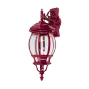 Vienna Wall Sconce Down Bracket H625mm Burgundy Aluminium - 15994