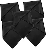 Mobestech 5Pcs Satin Napkins Washable Soft Smooth Fabric Table Napkins for Weddings Parties Festivals Elegant Cloth for Home Restaurant and Banquet Decor