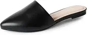 [J. Adams] Lennox Mules for Women - Closed Pointed Toe Flat Heel Slides